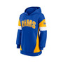Women's Branded Royal, Gold Los Angeles Rams Lock It Down Pullover Hoodie