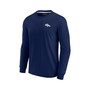 Men's and Women's Navy Denver Broncos Super Soft Long Sleeve T-shirt