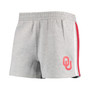 Women's Heathered Gray Oklahoma Sooners Plus Size 2-Stripes Shorts