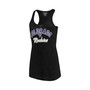 Women's Black Colorado Rockies Multicount Racerback Tank Top