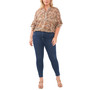 Plus Size Pintucked Flutter-Sleeve Blouse