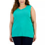Plus Size Sweetheart-Neck Tank Top, Created for Macy's