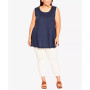 Plus Size Fit N Flare Tank Top