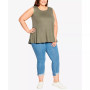 Plus Size Fit N Flare Tank Top