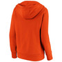 Plus Size Orange Denver Broncos Team Victory Script Crossover V-Neck Pullover Hoodie