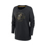Women's Black New Orleans Saints Rewind Playback Icon Performance Pullover Sweatshirt