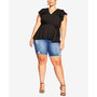 Plus Size Trendy Evoke Peplum Top