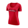 Women's Red Atlanta Falcons Sideline Team T-shirt