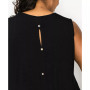 Plus Size Rayon Span Keyhole Button Back Tank Top