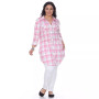 Plus Piper Stretchy Plaid Tunic