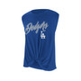 Women's Royal Los Angeles Dodgers Showdown Front Twisted Tank Top