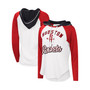 Women's White Houston Rockets MVP Raglan Hoodie Long Sleeve T-shirt