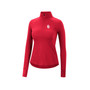 Women's Crimson Oklahoma Sooners Core Quinn Raglan Quarter-Zip Top