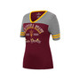 Women's Maroon, Heathered Gray Arizona State Sun Devils There You Are V-Neck T-shirt