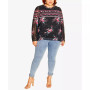 Trendy Plus Size Adele Round Neck Top