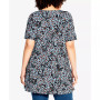 Plus Size Luv Pleat Print Tunic