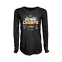 Women's Black LSU Tigers 2023 NCAA Women's Basketball National Champions Buzzer Stars Tri-Blend Long Sleeve T-shirt