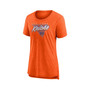 Women's Branded Heathered Orange New York Knicks True Classics Tri-Blend T-shirt