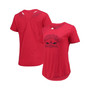 Women's Red Lehigh Valley IronPigs Cut It Out T-shirt