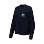 Women's Navy Notre Dame Fighting Irish Oversized Pocket Long Sleeve T-shirt