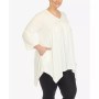 Plus Size Empire Cut V-neck Tunic Top