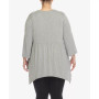 Plus Size Empire Cut V-neck Tunic Top