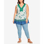 Plus Size Anais Crochet Tunic Top