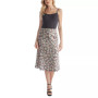 Women's Below Knee Length Elastic Waist Skirt