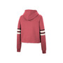 Women's Red Wisconsin Badgers Retro Cropped Pullover Hoodie
