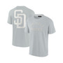 Men's and Women's Gray San Diego Padres Super Soft Short Sleeve T-shirt