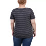 Plus Size Short Sleeve Tie Front Top