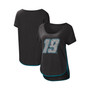 Women's Black Martin Truex Jr Rookie Scoop Neck T-shirt