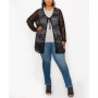 Plus Size Lace Tie Front Duster Knit Top