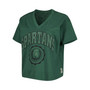 Women's Green Michigan State Spartans Sycamore Edith Waist-Length V-Neck T-shirt