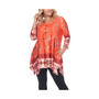 Women's Plus Size Victorian Print Tunic Top with Pockets
