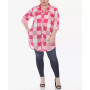 Plus Size Plaid Tunic Shirt