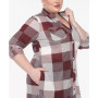Plus Size Plaid Tunic Shirt