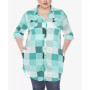 Plus Size Plaid Tunic Shirt