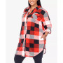 Plus Size Plaid Tunic Shirt