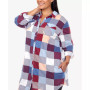 Plus Size Plaid Tunic Shirt