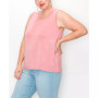 Plus Size Scoop Neck Swing Tank Top
