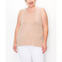 Plus Size Scoop Neck Swing Tank Top