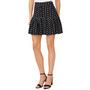 Women's Embroidered Eyelet Tiered Button-Front Mini Skirt
