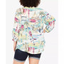 Plus Size Sandy Pintuck Print Shirt