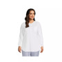Women's Plus Size Long Sleeve Jersey A-line Tunic