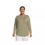 Women's Plus Size Long Sleeve Jersey A-line Tunic