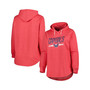 Women's Heather Red Washington Capitals Plus Size Fleece Pullover Hoodie