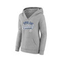 Women's Branded Gray Tampa Bay Lightning Simplicity Crossover V-Neck Pullover Hoodie