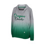 Women's Heathered Gray Oregon Ducks On Wednesdays Dip-Dye Pullover Hoodie