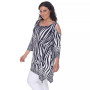 Plus Size Antonia Cut-Out Shoulder Tunic